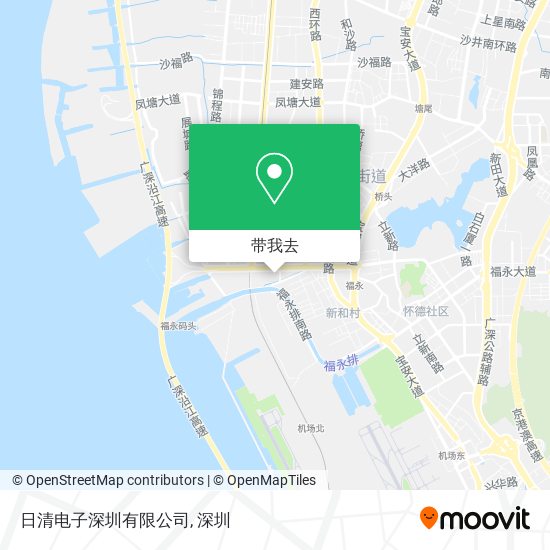 日清电子深圳有限公司地图
