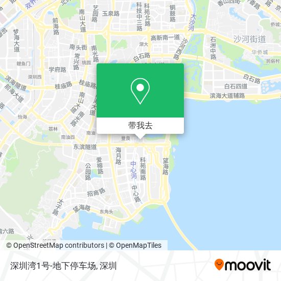 深圳湾1号-地下停车场地图