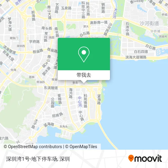深圳湾1号-地下停车场地图
