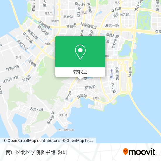 南山区北区学院图书馆地图