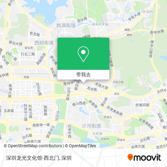 深圳龙光文化馆-西北门地图