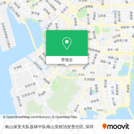 南山保安大队荔林中队南山党校治安责任区地图