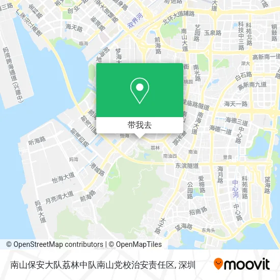 南山保安大队荔林中队南山党校治安责任区地图