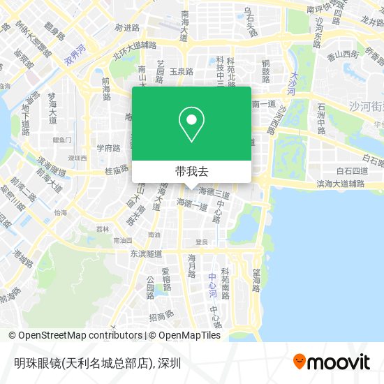 明珠眼镜(天利名城总部店)地图