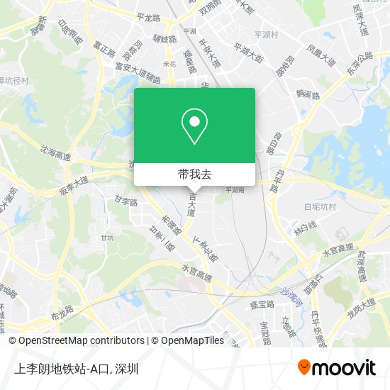 上李朗地铁站-A口地图