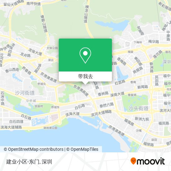 建业小区-东门地图