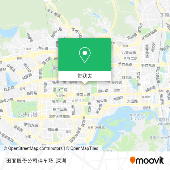 田面股份公司停车场地图
