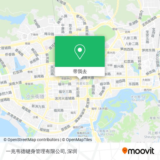 一兆韦德键身管理有限公司地图