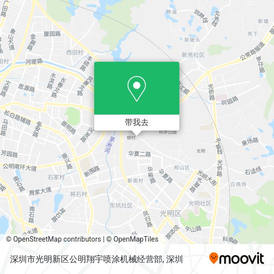 深圳市光明新区公明翔宇喷涂机械经营部地图