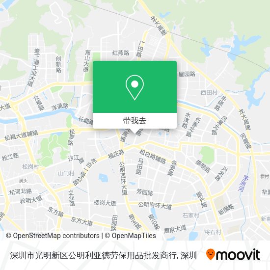 深圳市光明新区公明利亚德劳保用品批发商行地图