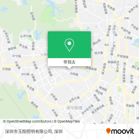 深圳市玉阳照明有限公司地图