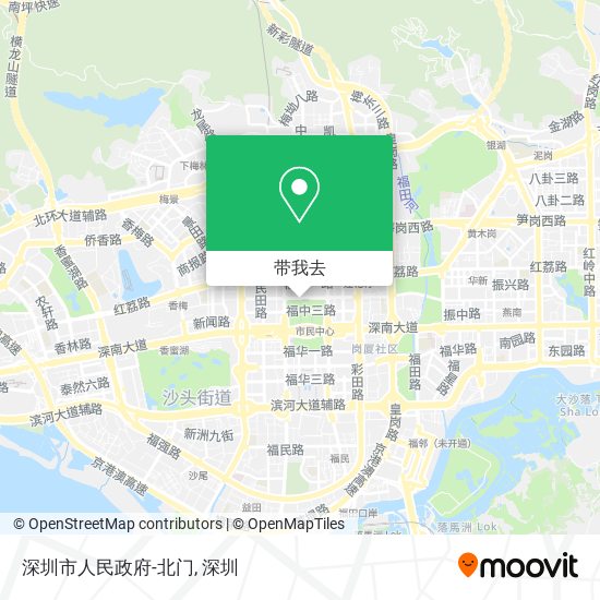 深圳市人民政府-北门地图