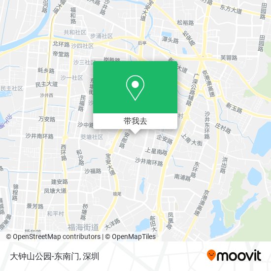 大钟山公园-东南门地图