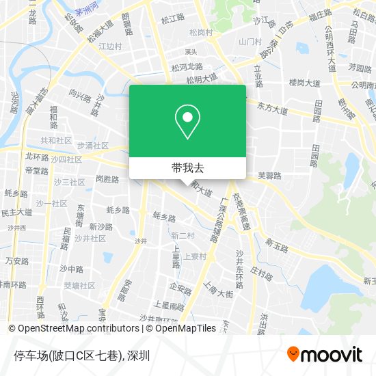 停车场(陂口C区七巷)地图