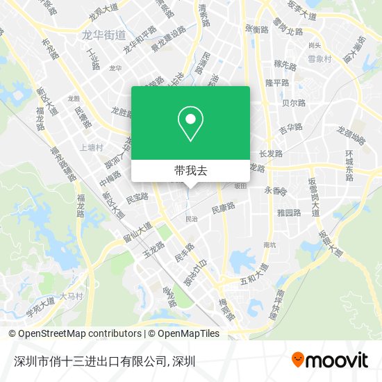 深圳市俏十三进出口有限公司地图