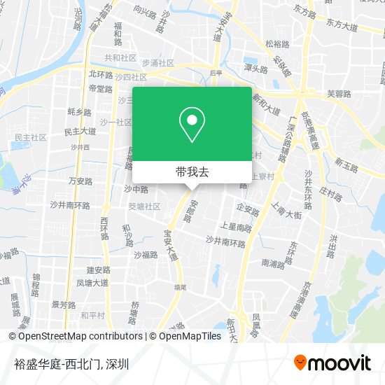 裕盛华庭-西北门地图