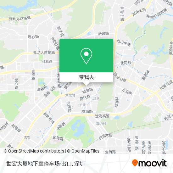 世宏大厦地下室停车场-出口地图