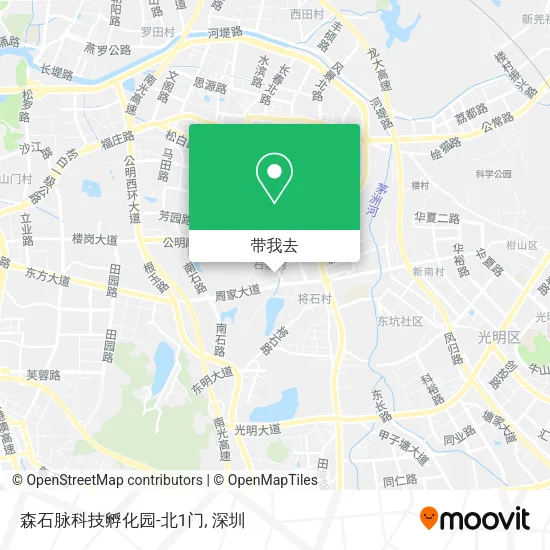 森石脉科技孵化园-北1门地图