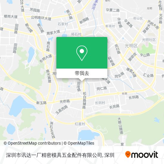 深圳市讯达一厂精密模具五金配件有限公司地图