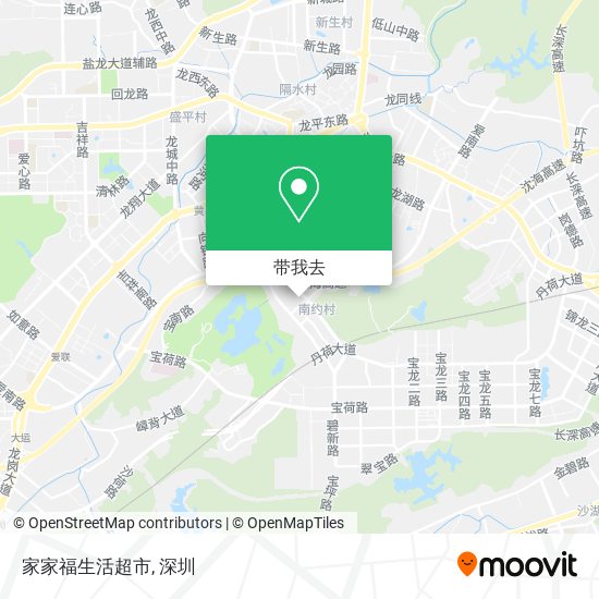 家家福生活超市地图