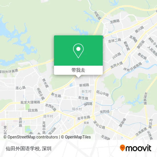 仙田外国语学校地图