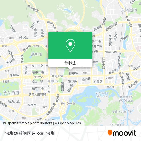 深圳辉盛阁国际公寓地图