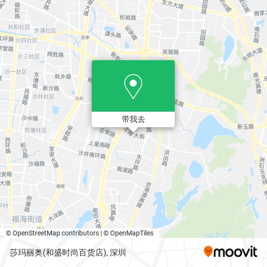 莎玛丽奥(和盛时尚百货店)地图