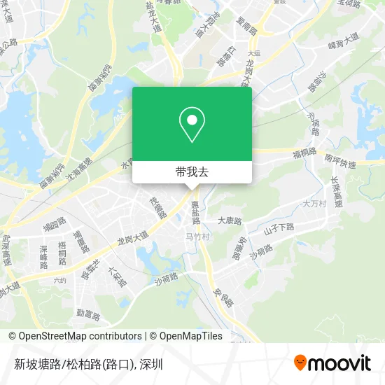 新坡塘路/松柏路(路口)地图