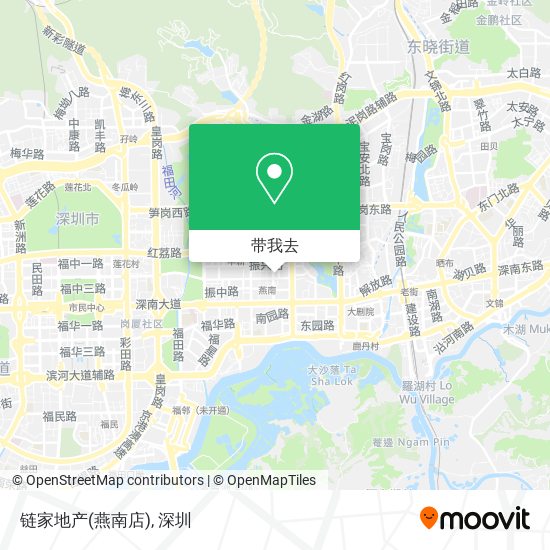 链家地产(燕南店)地图