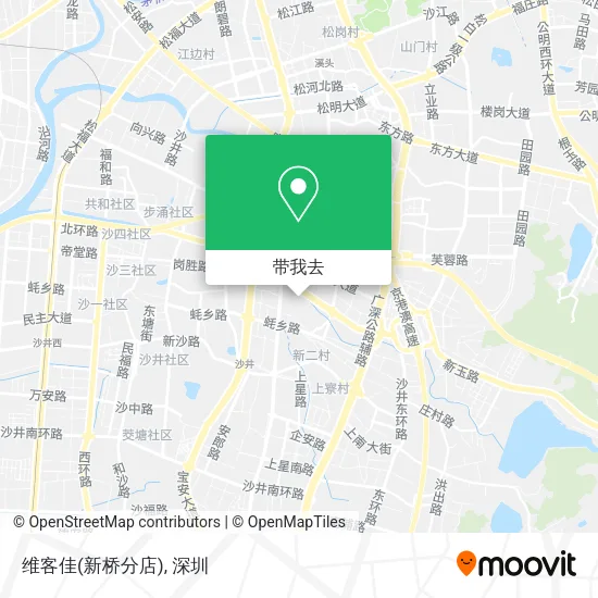 维客佳(新桥分店)地图