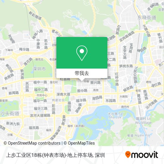 上步工业区18栋(钟表市场)-地上停车场地图