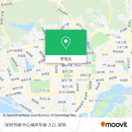 深圳书城·中心城停车场-入口地图