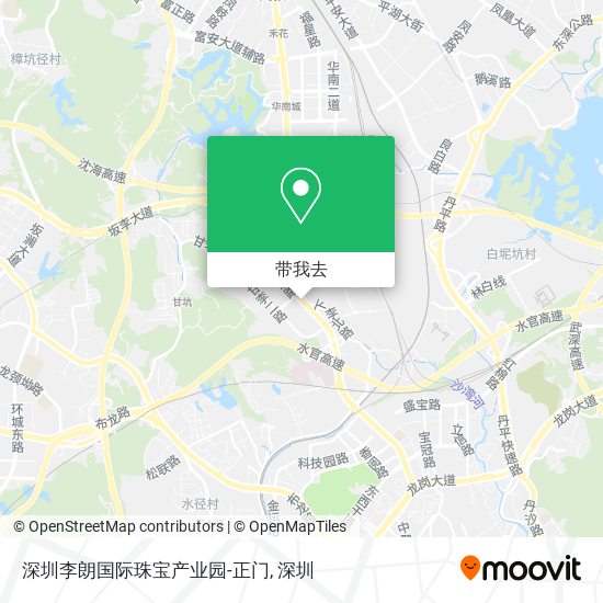 深圳李朗国际珠宝产业园-正门地图
