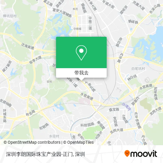 深圳李朗国际珠宝产业园-正门地图