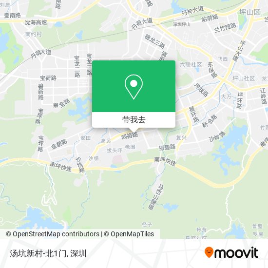 汤坑新村-北1门地图