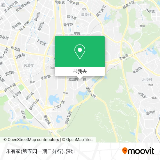 乐有家(第五园一期二分行)地图