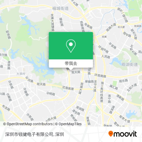 深圳市锐健电子有限公司地图