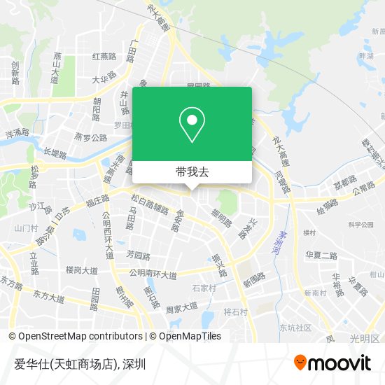 爱华仕(天虹商场店)地图