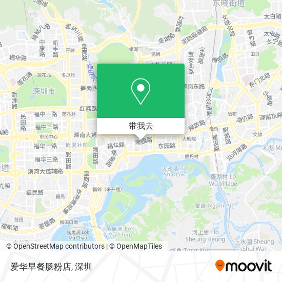 爱华早餐肠粉店地图