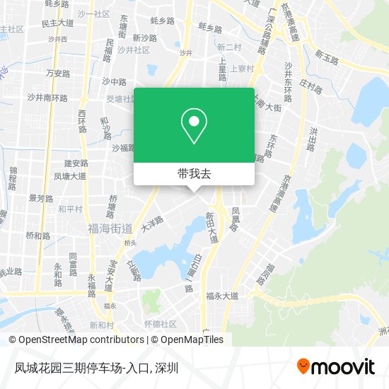 凤城花园三期停车场-入口地图