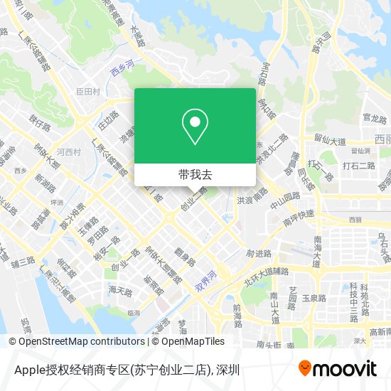 Apple授权经销商专区(苏宁创业二店)地图