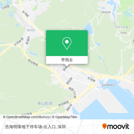 浩海明珠地下停车场-出入口地图