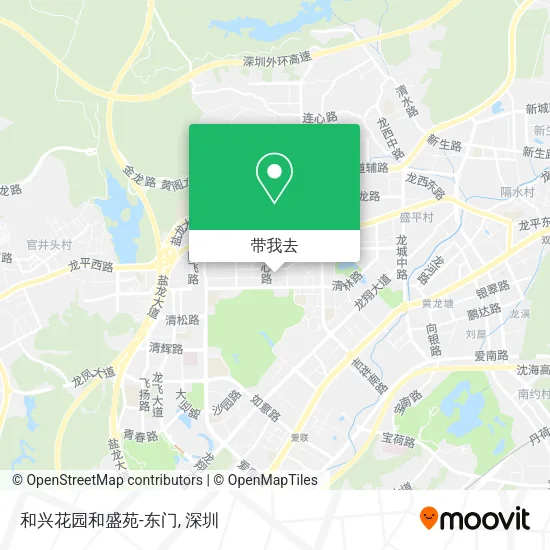 和兴花园和盛苑-东门地图