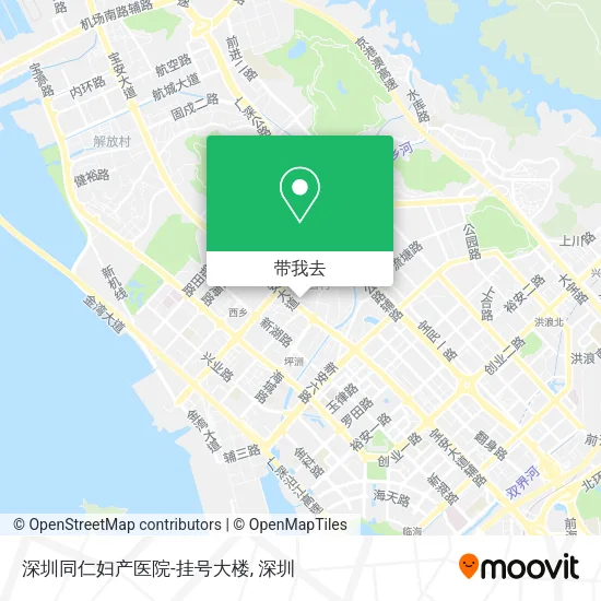 深圳同仁妇产医院-挂号大楼地图
