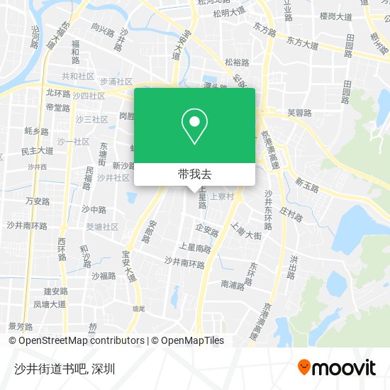 沙井街道书吧地图