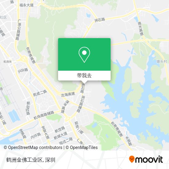 鹤洲金佛工业区地图