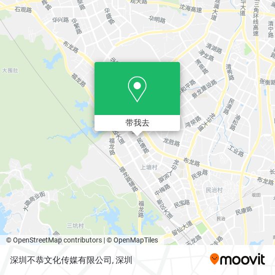 深圳不恭文化传媒有限公司地图
