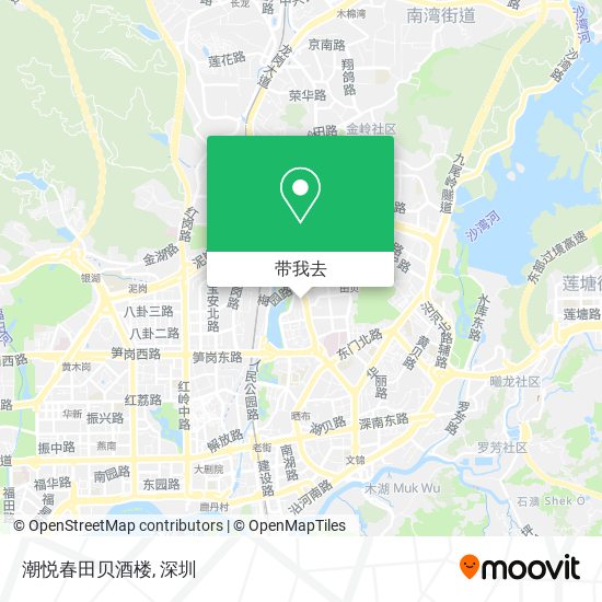 潮悦春田贝酒楼地图