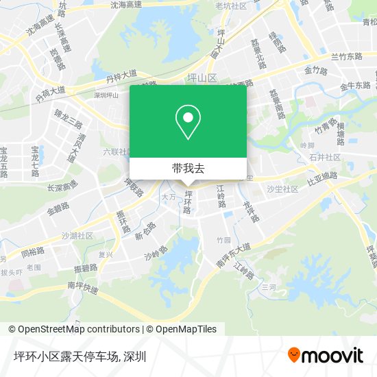 坪环小区露天停车场地图