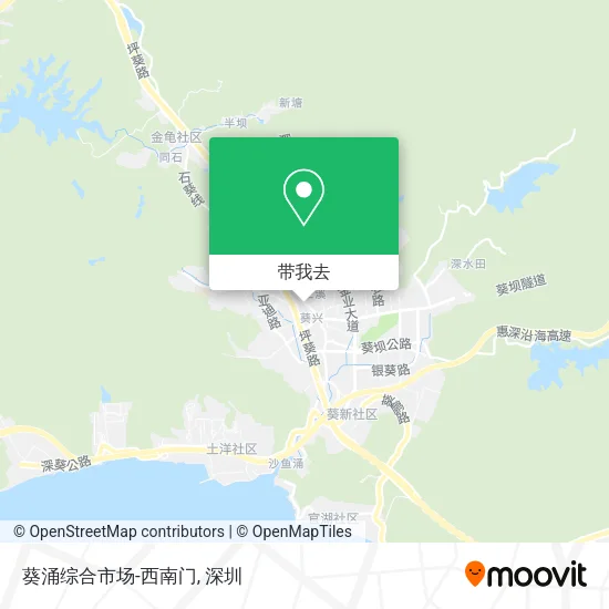 葵涌综合市场-西南门地图